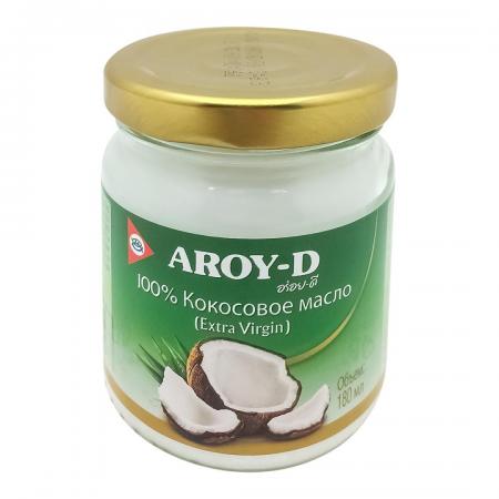 Кокосовое масло холодного отжима (coconut oil) Aroy-D | Арой-Ди 180 мл-1