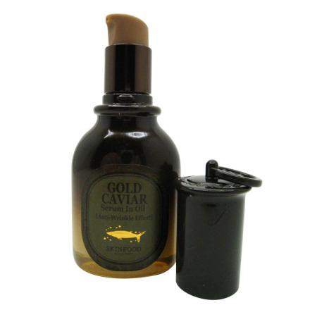Масло-сыворотка для лица с экстрактом икры (gold caviar lifting serum) SkinFood | СкинФуд 45мл-1