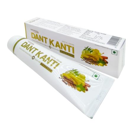 Зубная паста на травах Дент Канти Эдвансед (Dant Kanti Advanced toothpaste) Patanjali | Патанджали 100г-1