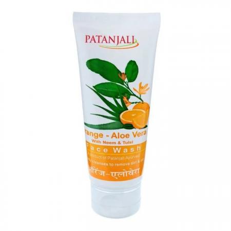 Средство для умывания лица c Апельсином и Алоэ Вера (Face Wash Orange Aloe Vera) Patanjali | Патанджали 60г-1