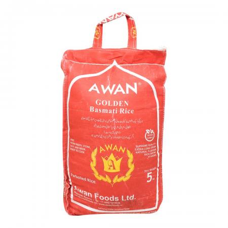 Пропаренный рис басмати (basmati rice) Golden Awan | Аван 5кг-1