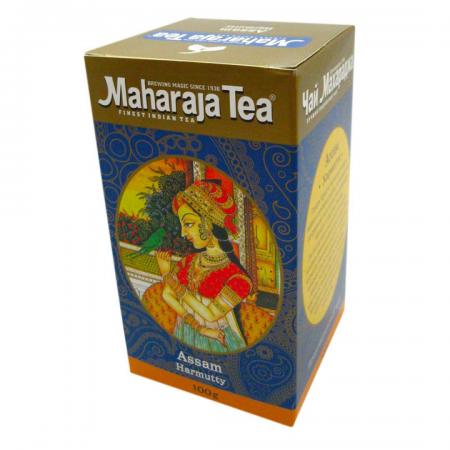 Байховый чай Ассам Харматти (assam tea) Maharaja Tea | Махараджа Ти 100г-1