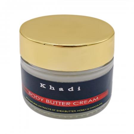 Крем-масло для тела Масло ши, мёд и шоколад (body cream) Khadi India | Кади Индиа 50г-1