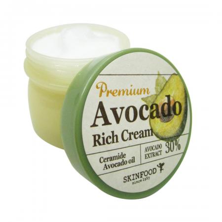 Крем для сухой и обветренной кожи лица с экстрактом авокадо (face cream) SkinFood | СкинФуд 78мл-1