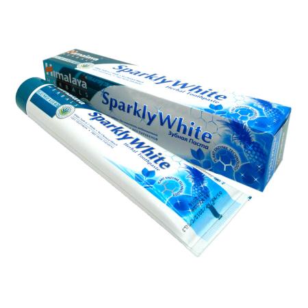 Отбеливающая зубная паста (Sparkly white toothpaste) Himalaya | Хималая 75мл-1