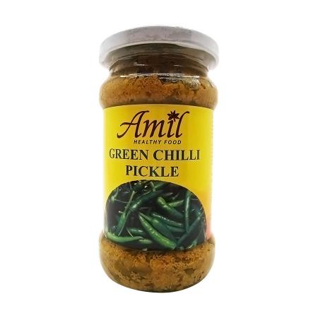 Пикули из зеленого перца чили (green chili pickle) Amil | Амил 300г-1