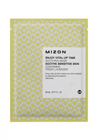 Тканевая маска для лица успокаивающая (Enjoy vital up time soothing mask) Mizon | Мизон 23мл-1