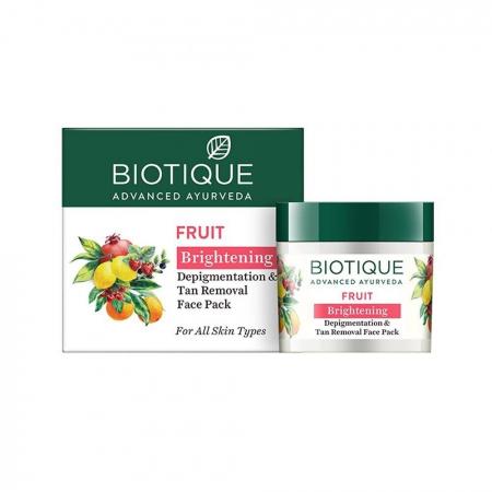 Маска для лица на основе фруктовых соков (Fruit Depigmentation & Tan Removal Face Pack) Biotique | Биотик 75мл-1