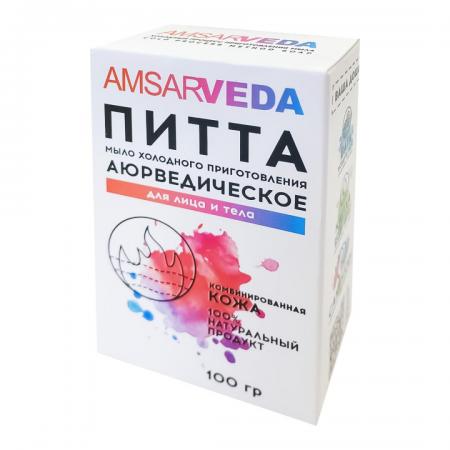 Аюрведическое мыло для лица и тела Питта (ayurvedic soap) Amsarveda | Амсарведа 100г-1