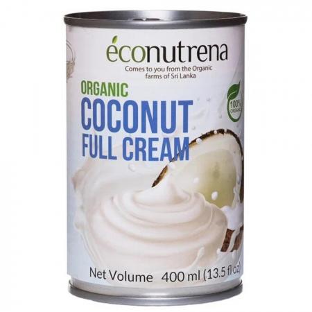 Кокосовые сливки, 30%, ж/б ORGANIC | Econutrena 400мл-1