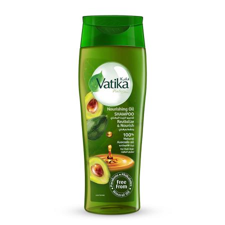 Dabur Vatika Nourishing Oil Shampoo Avocado Шампунь для волос питательный с маслом авокадо 425мл-1