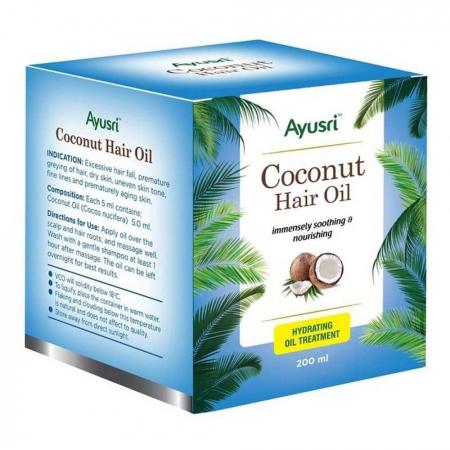 Кокосовое масло (coconut oil) Ayusri | Аюсри 200 мл-1