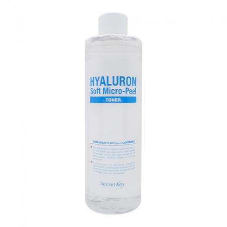 Гиалуроновый тонер для лица (Hyaluron aqua soft toner) Secret Key | Сикрет Кей 500мл-1