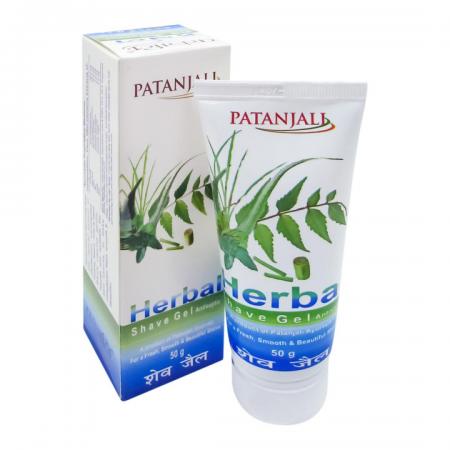 Антисептический крем-гель для бритья Patanjali | Патанджали 50г-1
