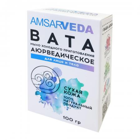 Аюрведическое мыло для лица и тела Вата (ayurvedic soap) Amsarveda | Амсарведа 100г-1