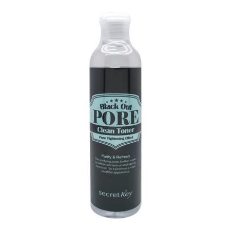 Тонер для очищения и сужения пор с древесным углем (Black out pore clean toner) Secret Key | Сикрет Кей 250мл-1