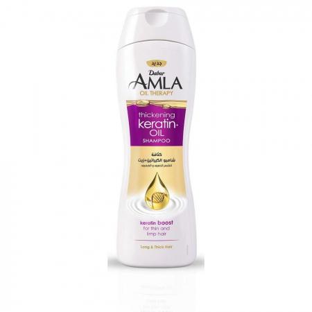 Dabur Amla Nourishment Keratin Creme Shampoo Крем-шампунь для сухих и ослабленных волос 400мл-1