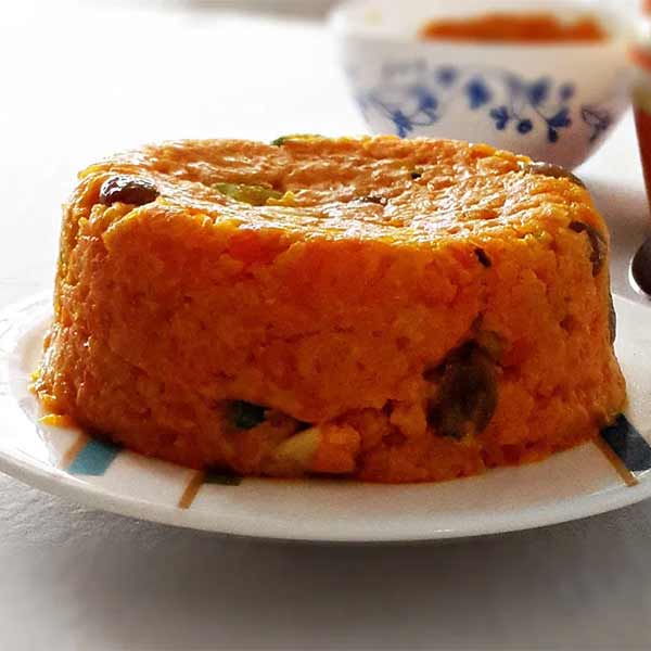 Рецепт - Гаджрела (морковно-молочный пудинг)