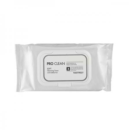 Очищающие салфетки для снятия макияжа PRO CLEAN SOFT Cleansing Tissue Tony Moly 280гр
