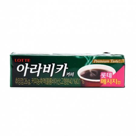 LOTTE Жевательная резинка с кофейным вкусом Arabica Gum 26г