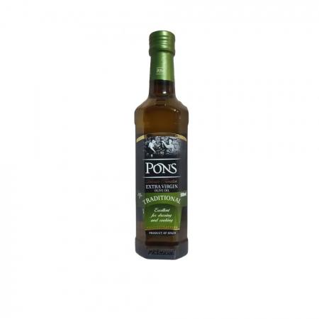  Масло оливковое нерафинированное Extra virgin oil ст/б PONS Parity | Паритет 500мл