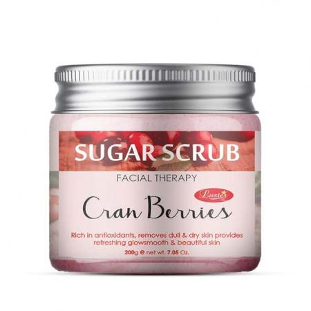 Сахарный скраб для лица с экстрактом клюквы Cranberry Sugar Scrub | Luster 200мл