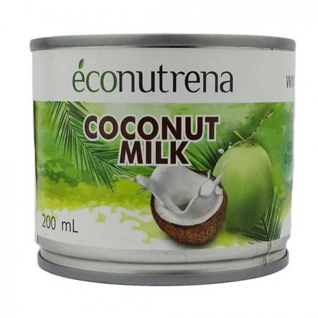 Кокосовое молоко, жирность 17%, ж/б ORGANIC | Econutrena 200мл