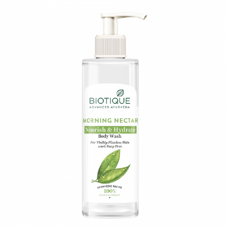 Увлажняющий и питательный гель для душа с аюрведическими травами (Morning Nectar Nourish & Hydrate Body Wash) Biotique | Биотик 200мл