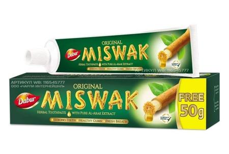 Зубная паста (Miswak Herbal) Dabur | Дабур 120 + 50гр