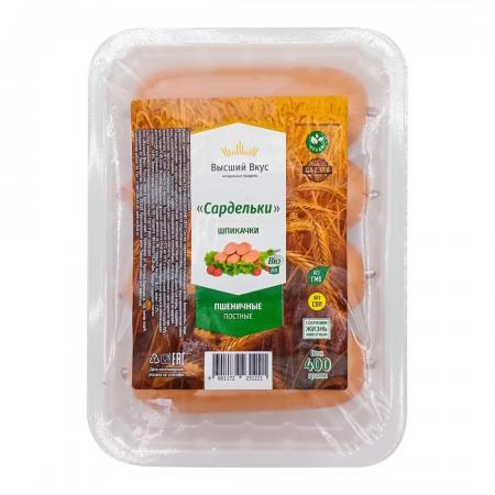 Сардельки Шпикачки постные (vegan sausage) Высший Вкус 400г