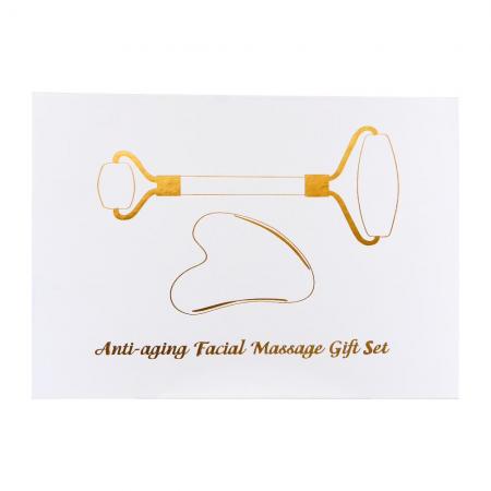 Набор: массажер для лица роликовый и массажер для ГУАША (roller and GOUACHE massager)