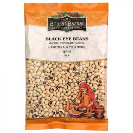 Фасоль С Черным Глазком Lobhiya Black Eye beans Bharat Bazaar | Бхарат Базар 500г
