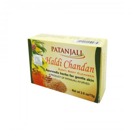 Аюрведическое мыло Халди Чандан (ayurvedic soap) Patanjali | Патанджали 75г