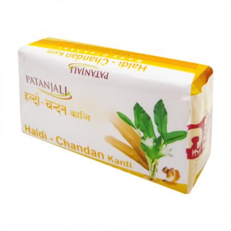Аюрведическое мыло с куркумой и сандалом (ayurvedic soap) Patanjali | Патанджали 150г