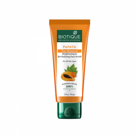 Восстанавливающий скраб для лица с мякотью и семянами папайи (PAPAYA Tan Removal & Revitalizing Face Scrub ) Biotique | Биотик 200мл