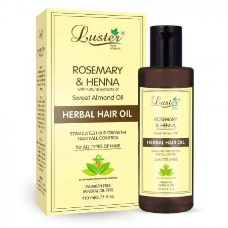 Масло против выпадения волос с розмарином и хной Rosemary & Henna Herbal Hair Oil  | Luster 110ml