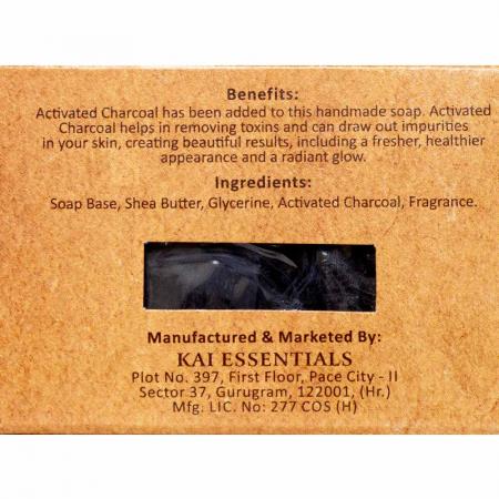Мыло Activated Charcoal Активированный уголь Премиум с маслом ши KAI ESSENTIALS | КАЙ ЭССЕНЦИАЛС 125мл
