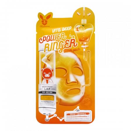 Тканевая маска для лица с витаминным комплексом (Deep power ringer mask pack vita) Elizavecca | Элизавекка 23мл