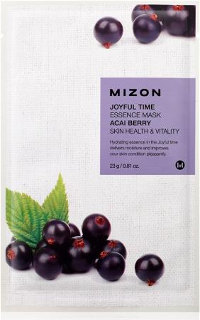 Тканевая маска для лица с экстрактом ягод асаи (Joyful time essence mask acai berry) Mizon | Мизон 23г