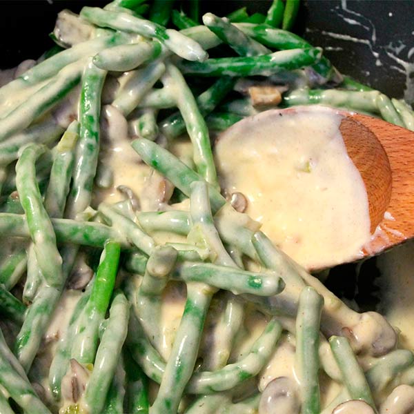 Рецепт - Стручки зеленой фасоли в имбирном соусе