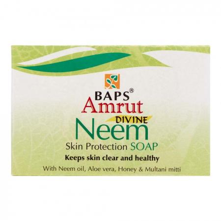 Дивине Ним Защита Кожи мыло (Divine Neem Skin Protection SoaP) Baps Amrut | Бапс Амрут 75г