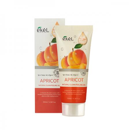 Пилинг-скатка с экстрактом абрикоса Natural Clean Peeling Gel Apricot Ekel 100мл