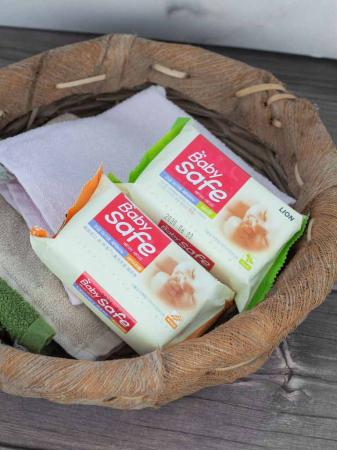 Хозяйственное мыло для стирки детского белья Baby Safe с ароматом трав LION | ЛИОН 190г