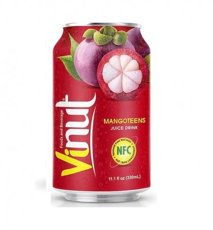 VINUT Mangosteen juice drink Напиток б/ал негаз сокосодержащий в ж/б 330мл