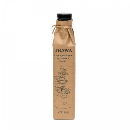 Масло арахисовое сыродавленное бутылка TRAWA | ТРАВА 250мл