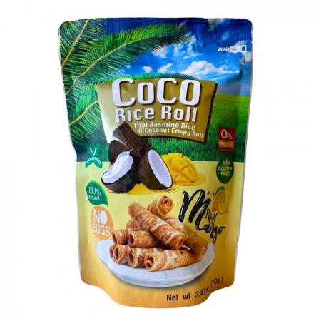 Кокосовые роллы со вкусом Манго Kaset | 70г