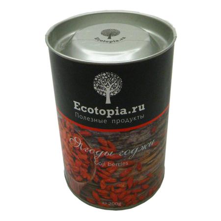 Ягоды годжи (Goji berries) в банке Ecotopia | Экотопия 200г