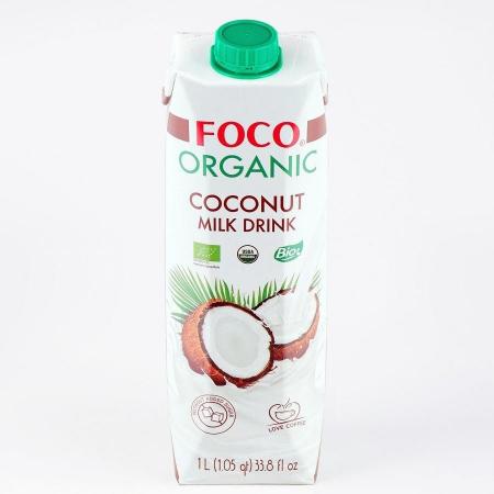 Кокосовый напиток без сахара ORGANIC Tetra Pak Foco | Фоко  1л