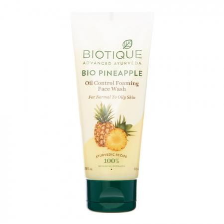 Пенка для умывания с экстрактом ананаса (BIO PINEAPPLE OIL BALANCING FACE WASH) Biotique | Биотик 100мл