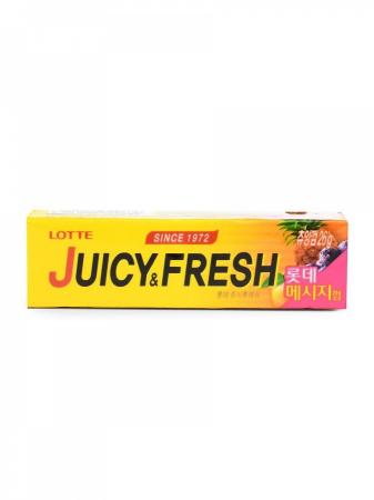 LOTTE Жевательная резинка Juicy&Fresh 26г